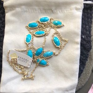 NWT Kendra Scott turquoise Kellie necklace